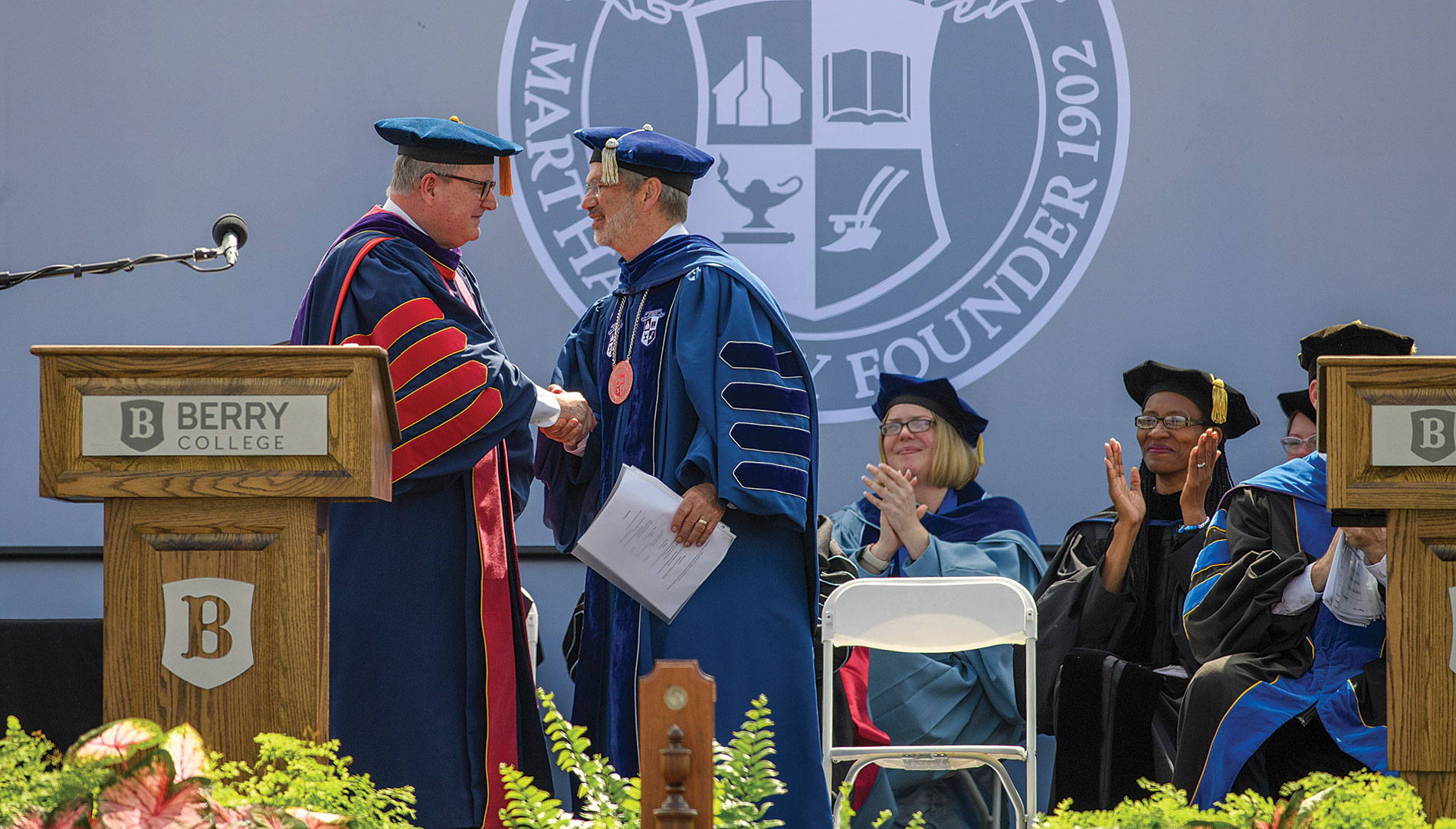 Berry alum speaks at commencement