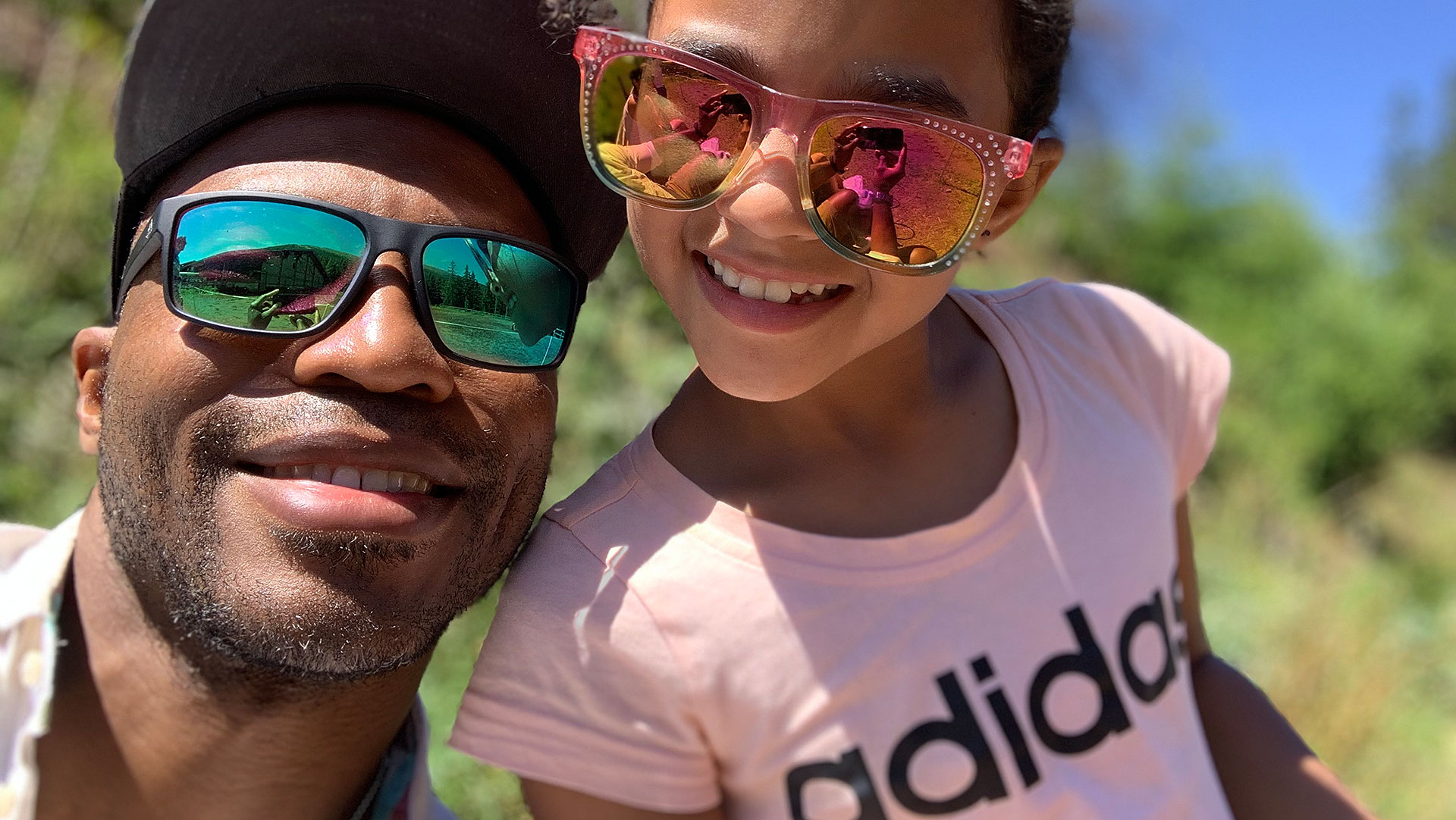 Terrell Clark and daughter